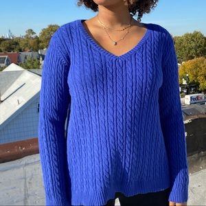 Croft & Barrow cable knit v neck sweater.